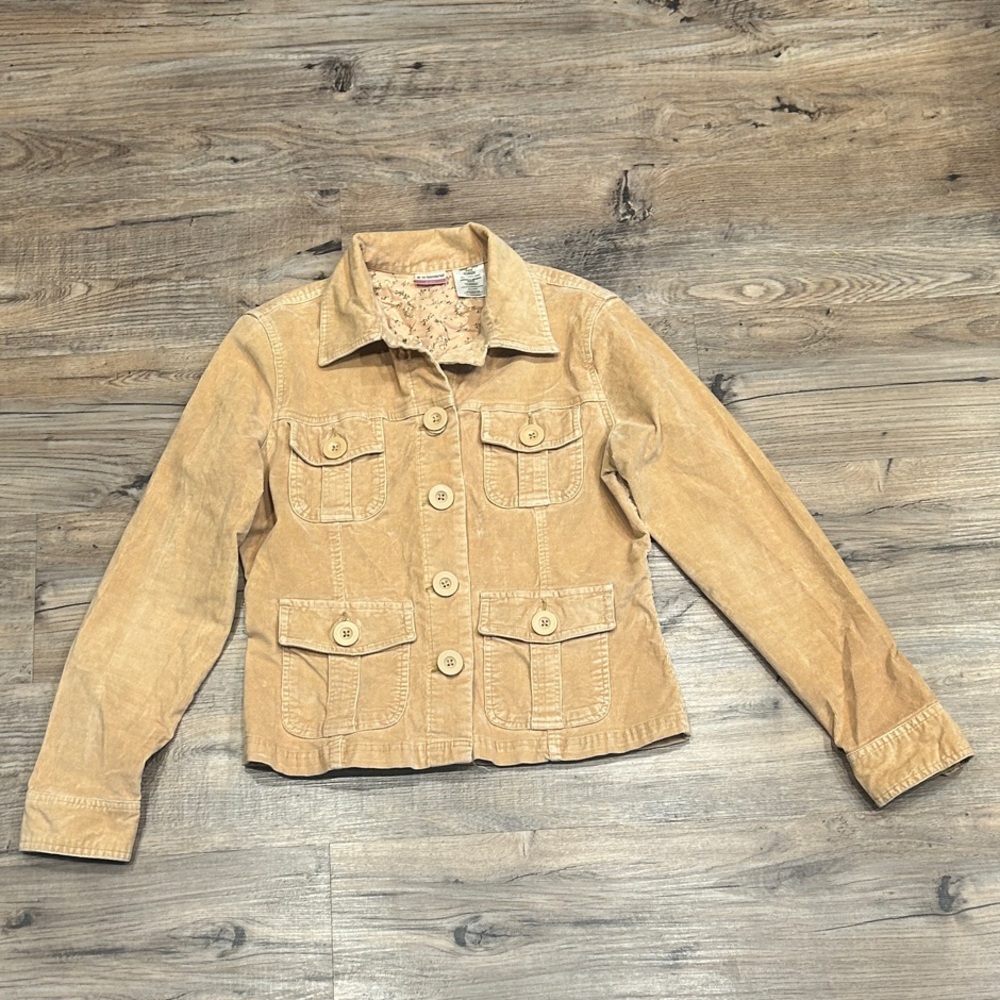 No Boundaries Corduroy Jacket with Floral Lining